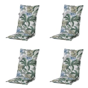 Madison tuinstoelkussen hoge rug bliss blue ca. 123x50 cm set van 4