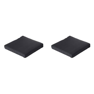 Madison lounge zitkussen basic black ca. 60x60 cm set van 2