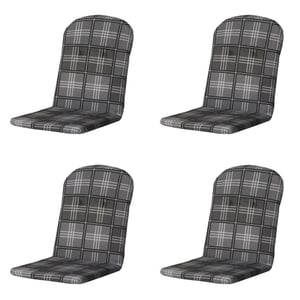 Madison kuipstoelkussen hoge rug patchy grey ca. 96x45 cm set van 4