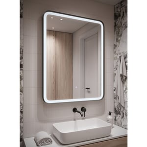 Badplaats Badkamerspiegel ankara led 70 x 90 cm led verlichting badkamer
