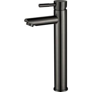 Luzzo ® como gun metal hoog rvs wastafelkraan hoog grijs