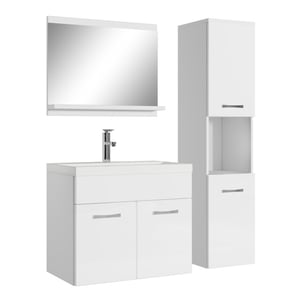 Badplaats Badkamermeubel set montreal 60 x 35 cm hoogglans badmeubel met
