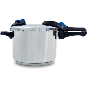 BK Cookware Bk snelkookpan met matte rvs afwerking 22cm 6l