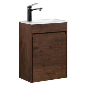 Badplaats Toiletmeubel sinta 40 x 22 cm walnoot bruin fonteinmeubel met