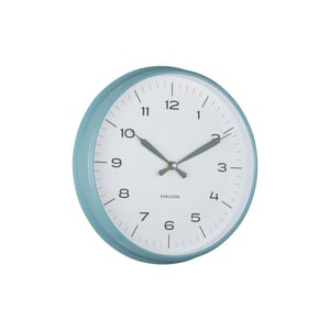 Karlsson wandklok modern factory misty blue & jungle green- Ø30cm