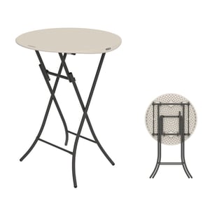 Lifetime Stevige statafel 110 cm hoog van kunststof Ø 84 cm -