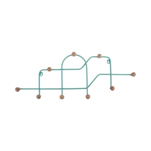 Present Time coat rack maze turquoise blue