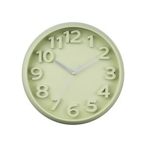 Karlsson wandklok elevated classic numbers tea green- Ø33,5cm