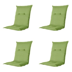 Madison tuinstoelkussen lage rug rib lime ca. 105x50 cm set van 4
