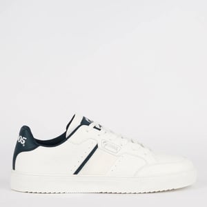 Q1905 Sneaker woerden wit/donkerblauw