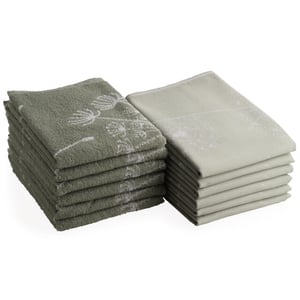 DoubleDry Theedoeken en keukendoeken set 12 stuks 100% katoen hoge