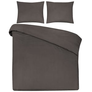 DoubleDry Dekbedovertrek 100% natuurlijk katoen eenpersoons 140x200/220 cm + 1