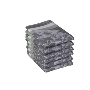 DoubleDry Luxe theedoeken set 6 stuks 50x70 cm 100% katoen hoge