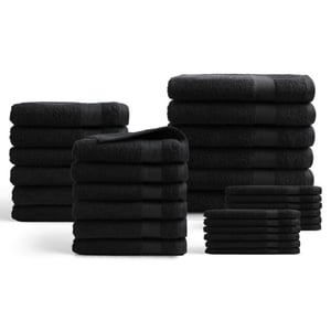 DoubleDry Hotel handdoeken 30-delig set 100% katoen 500 g/m2 zacht &