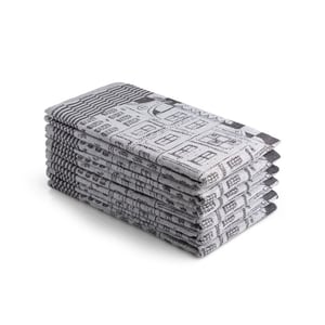 DoubleDry Luxe theedoeken set 6 stuks 50x70 cm 100% katoen hoge