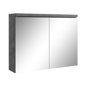 Badplaats Badkamerkast paso 80 x 20 x 60 cm donker spiegelkast