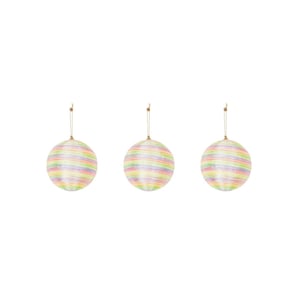 House Vitamin Xmas hangers- xmas balls- foam- neon colours -s3- 10cm