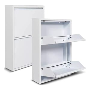 WDMT Schoenenkast 2 deurs wit