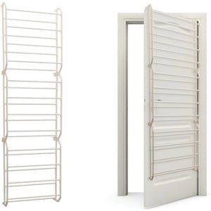WDMT Schoenenrek voor aan de deur 52 x 180 x 17 cm wit