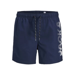 Jack & Jones Jongens zwemshort jpstmaui splicelogo effen donker
