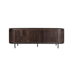 Livingfurn tv meubel noor walnut 170cm mangohout / gecoat staal