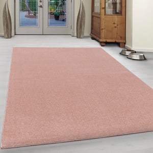 Muratap Basics effen vloerkleed roze laagpolig- 160x230 cm