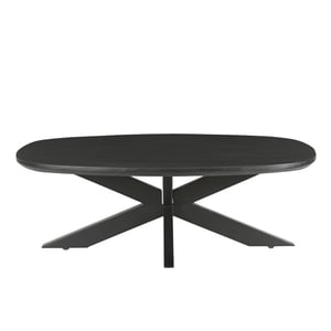 Livingfurn salontafel jesper black 120 mangohout / gecoat staal