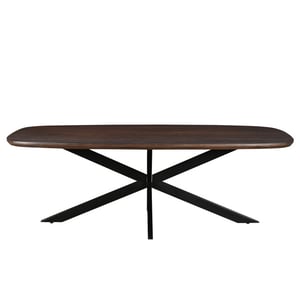 Livingfurn eetkamertafel jesper danish oval brown 230 cm mangohout