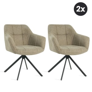Multifurn 2x eetkamerstoel jesse linnen