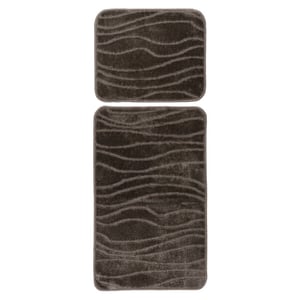 Muratap Bari badmat / toiletmat badkamer set 2-delig wasbaar anti-slip -