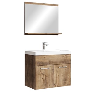 Badplaats Badkamermeubel montreal set 02 60 x 35 cm bruin badmeubel