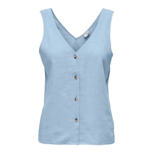 Jacqueline de Yong Say s/l linen v-neck top