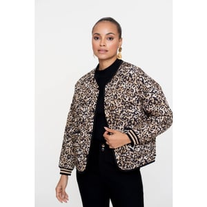 Geisha 55538-70 999 jacket stepped leopard black/sand