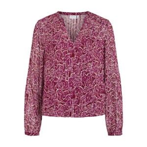 Vila Viganza rio v-neck ls top dessin