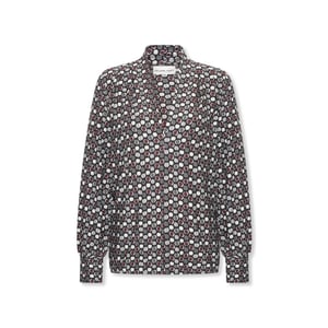 Helena Hart Top 7674dot jozzy print dotty wine