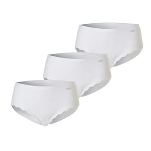 Cotonella Dames slip met kant midi 3-pack