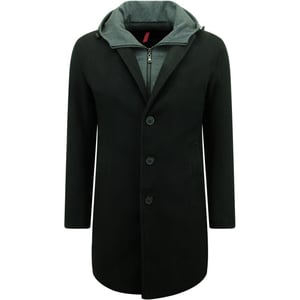 Enos Getailleerde mantel met capuchon