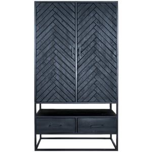 Home67 Kast radu visgraat mangohout 180 x 100 cm