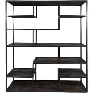 Home67 Vakkenkast huub mangohout 175 x 145 cm roomdivider
