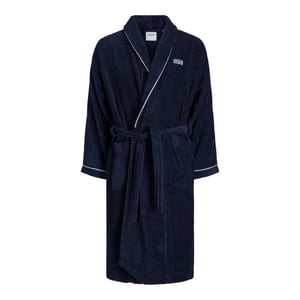 Jack & Jones Badjas heren badstof jacpiping bathrobe navy r