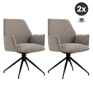 Multifurn 2x collectables jill eetkamerstoel linnen (set van 2)