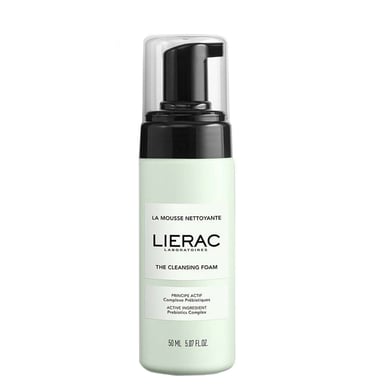 Lierac La Mousse Nettoyante Reinigingsschuim 50 ml, 99% natuurlijk, veganistisch.