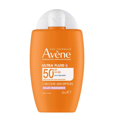 Avène Ultra Fluid Radiance Sunscreen SPF50+ 50ml for Radiant Skin