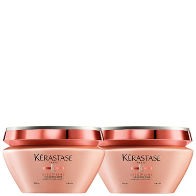 Kérastase Discipline Maskeratine Anti-Frizz Haarmasker Duo, 2 x 200 ml