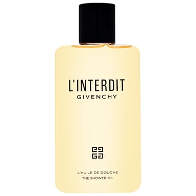 Givenchy L'Interdit Doucheolie 200 ml, witte bloemen en donkere amber.