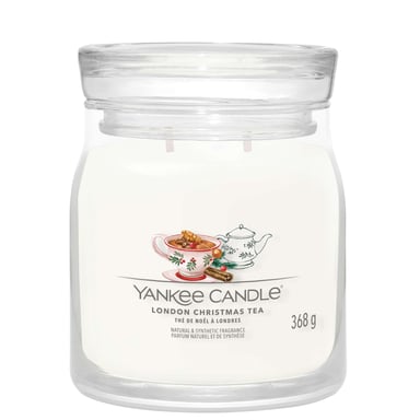 Yankee Candle Signature Medium Jar Candle - London Christmas Tea 368g