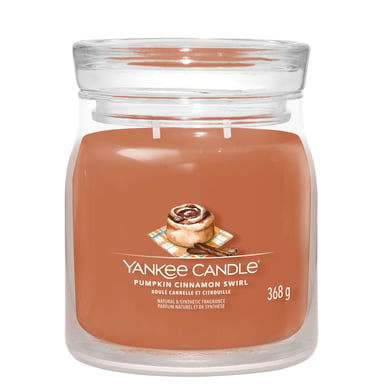 Yankee Candle Signature Medium Jar Candle Pumpkin Cinnamon Swirl 368g