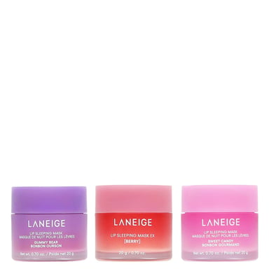Laneige Lip Sleeping Mask Trio Set - Berry, Gummy Bear & Sweet Candy (3 x 20g)