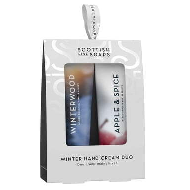 Scottish Fine Soaps Company Winter Hand Cream Duo — Appel & Specerijen & Winterhout, 2 x 30 ml