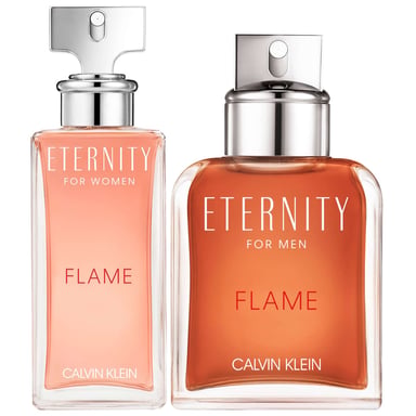 Calvin Klein Eternity Flame Duo - Eau de Parfum voor dames, 100 ml en Eau de Toilette, voor heren, 100 ml